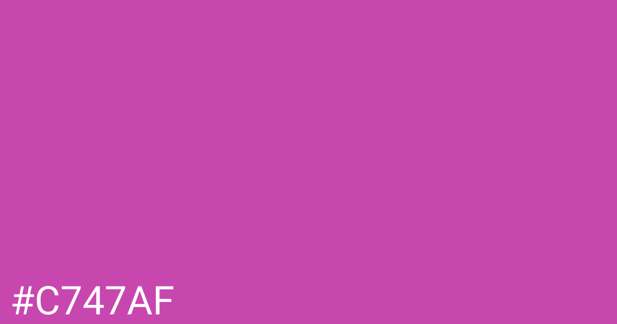 Hex color #c747af graphic