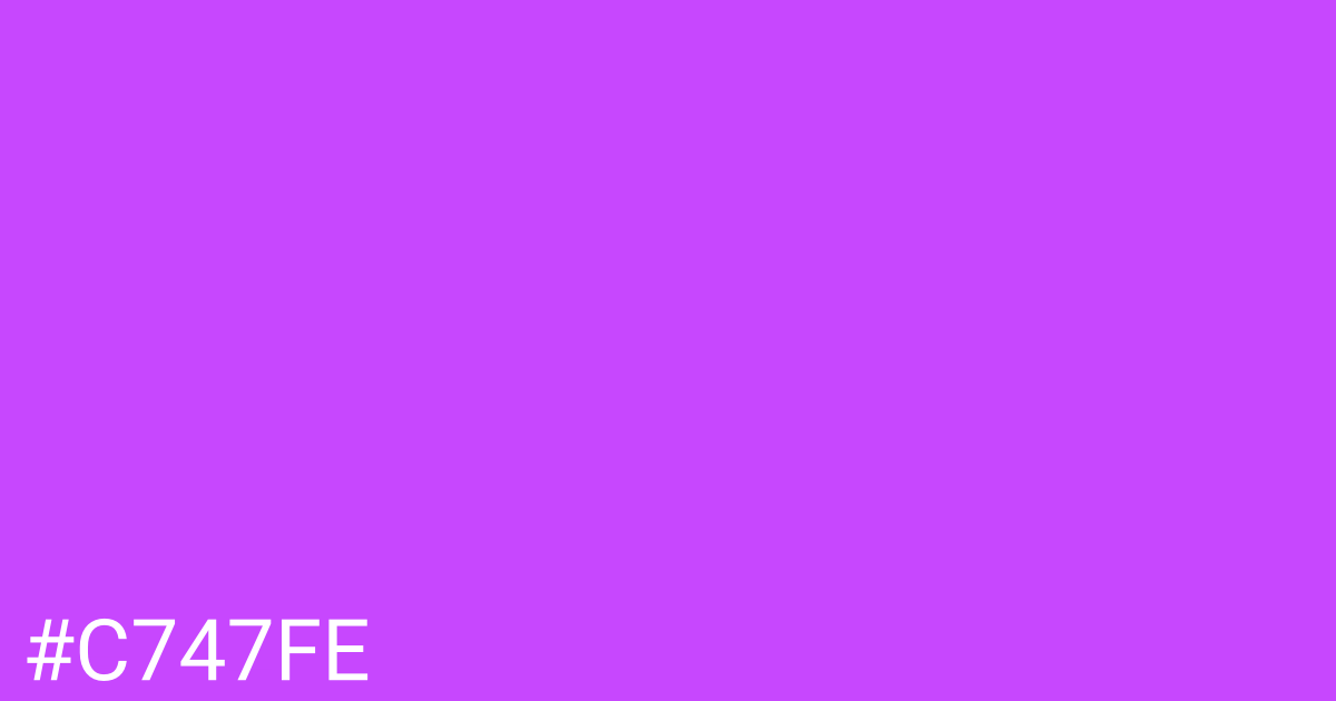 Hex color #c747fe graphic
