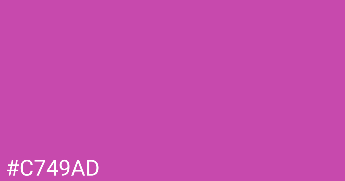 Hex color #c749ad graphic