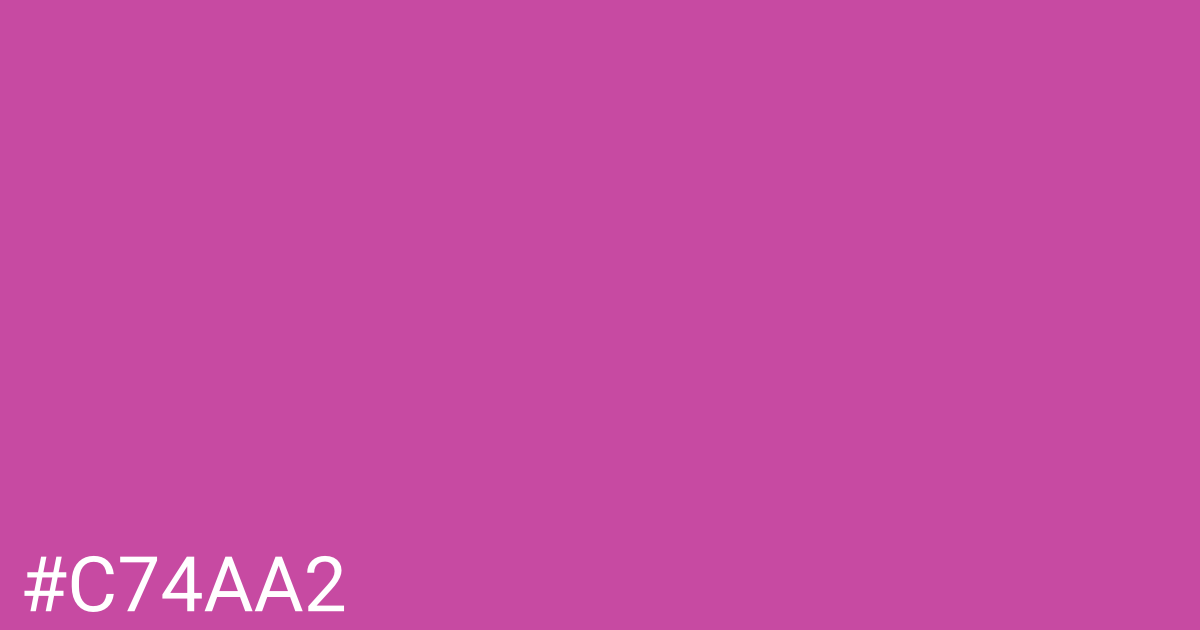 Hex color #c74aa2 graphic