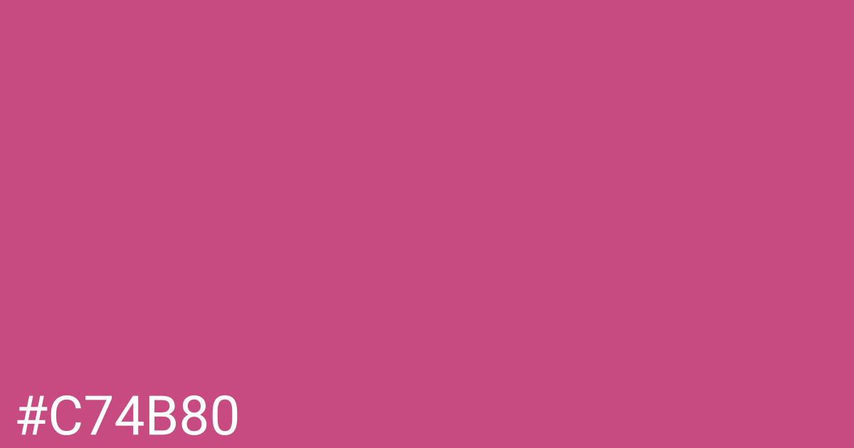 Hex color #c74b80 graphic