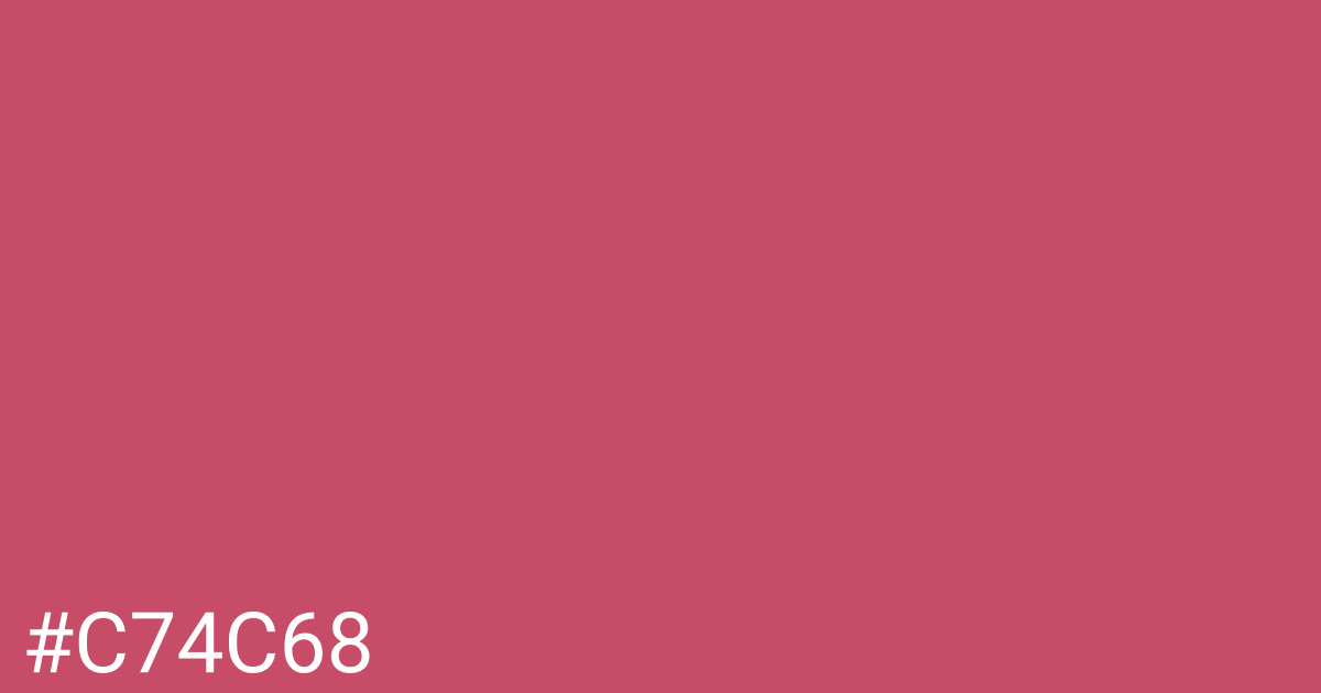 Hex color #c74c68 graphic
