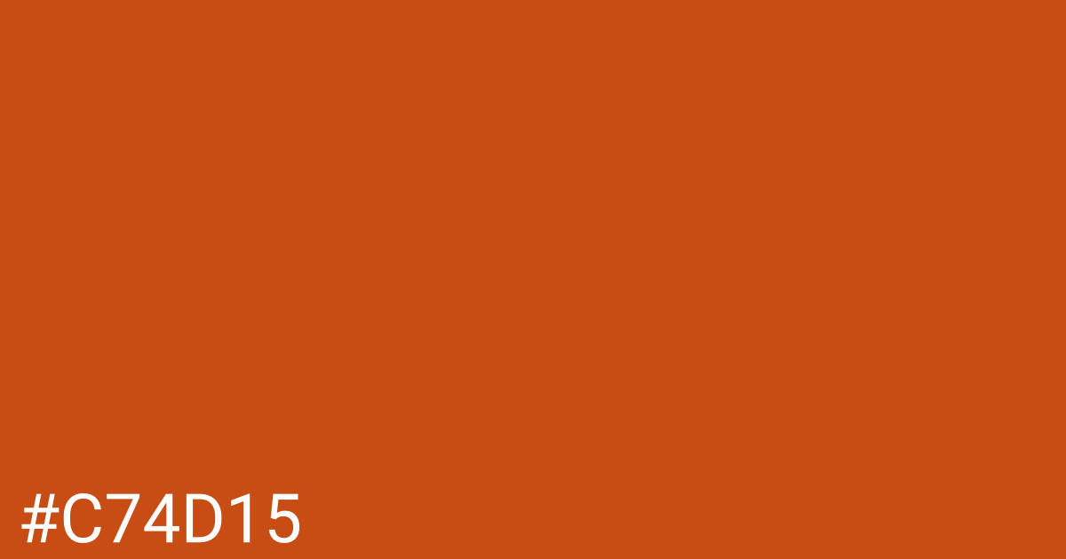 Hex color #c74d15 graphic