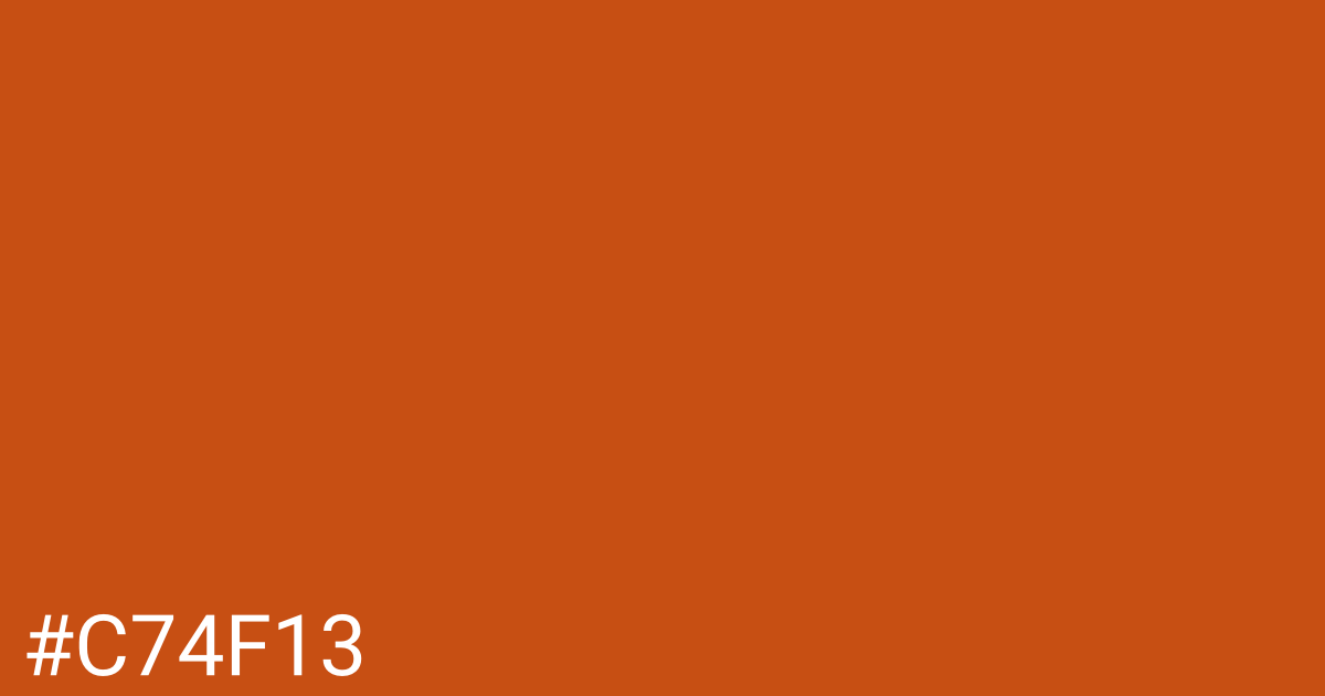 Hex color #c74f13 graphic