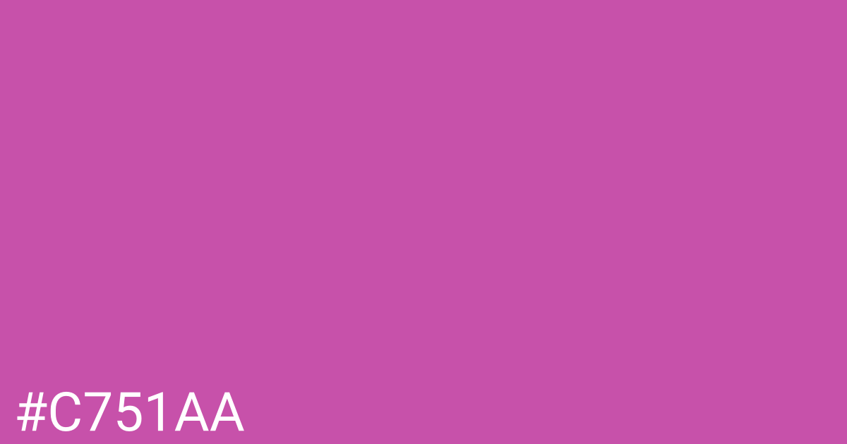 Hex color #c751aa graphic
