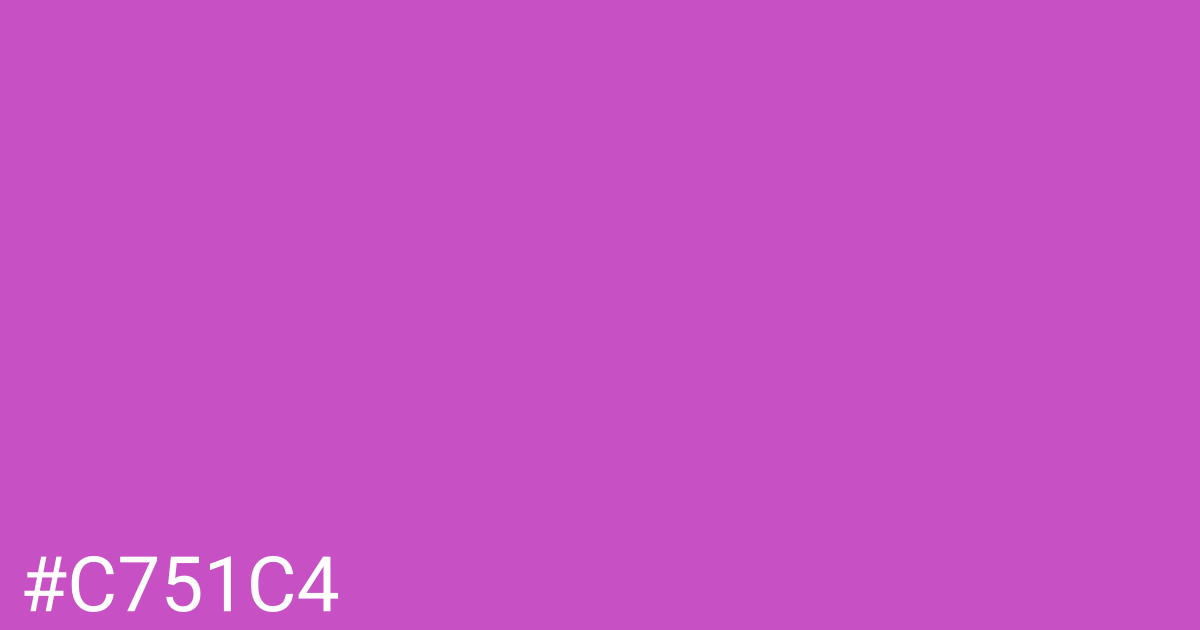 Hex color #c751c4 graphic