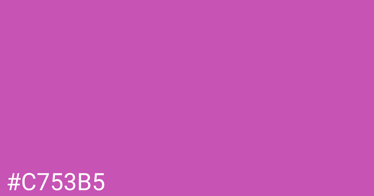 Hex color #c753b5 graphic