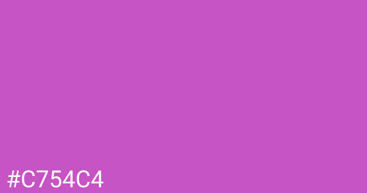 Hex color #c754c4 graphic