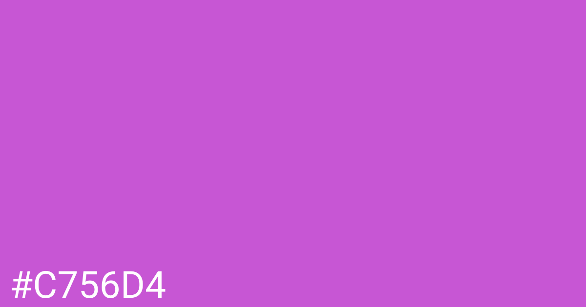 Hex color #c756d4 graphic