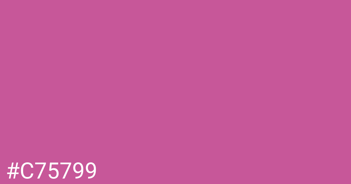 Hex color #c75799 graphic