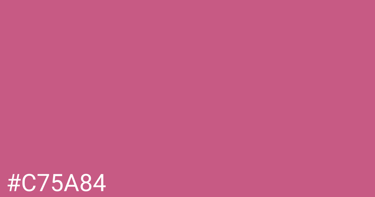 Hex color #c75a84 graphic