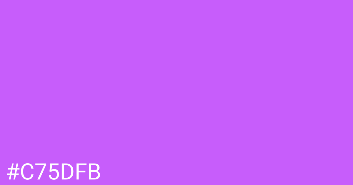 Hex color #c75dfb graphic