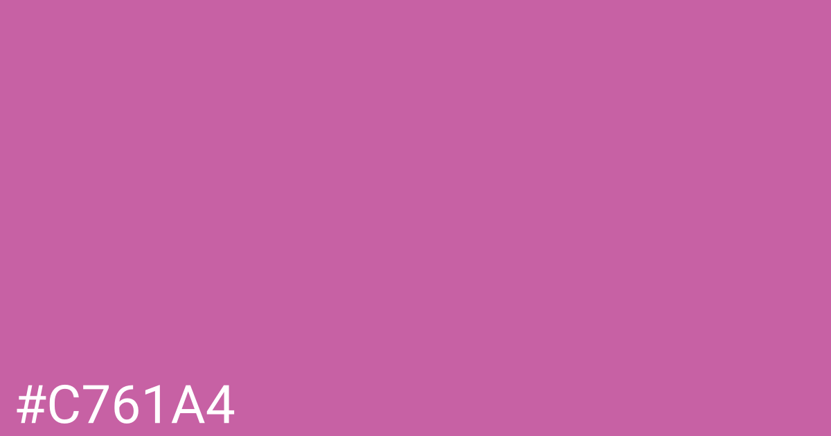 Hex color #c761a4 graphic