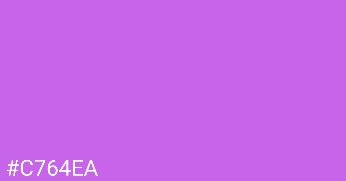 Hex color #c764ea graphic