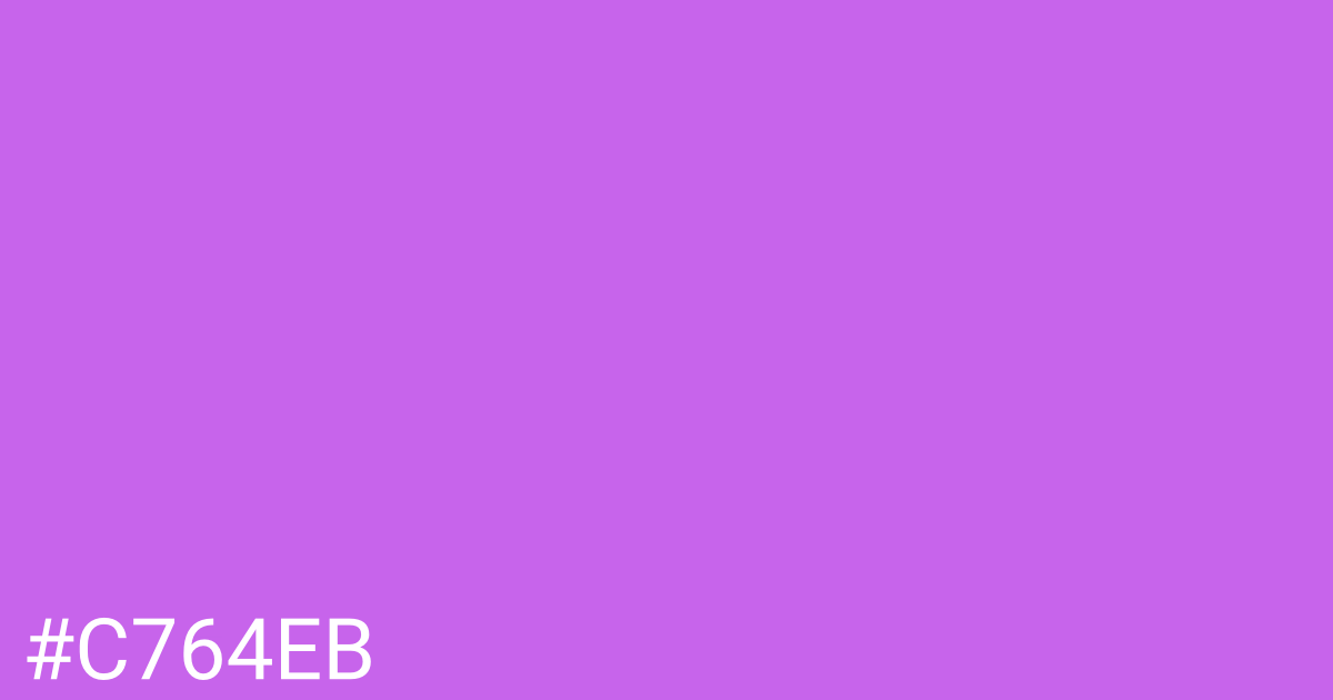 Hex color #c764eb graphic