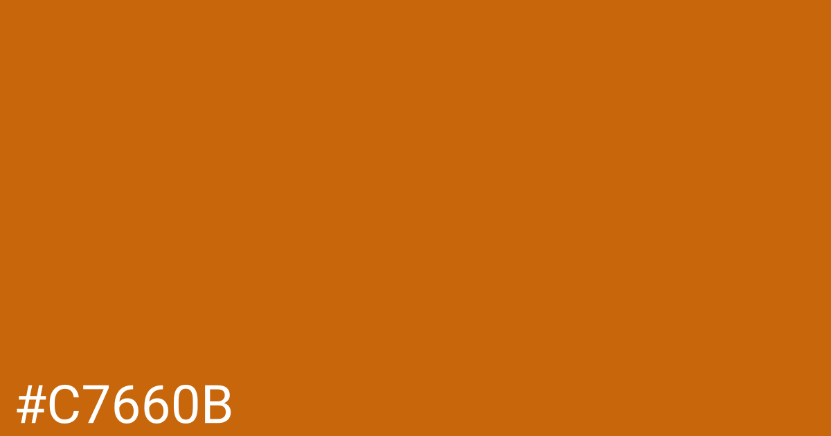 Hex color #c7660b graphic