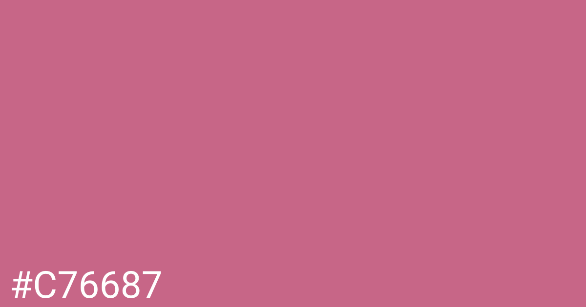 Hex color #c76687 graphic