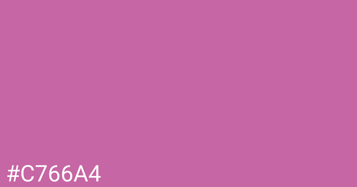 Hex color #c766a4 graphic
