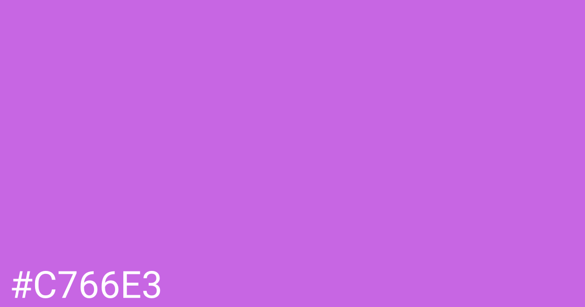 Hex color #c766e3 graphic