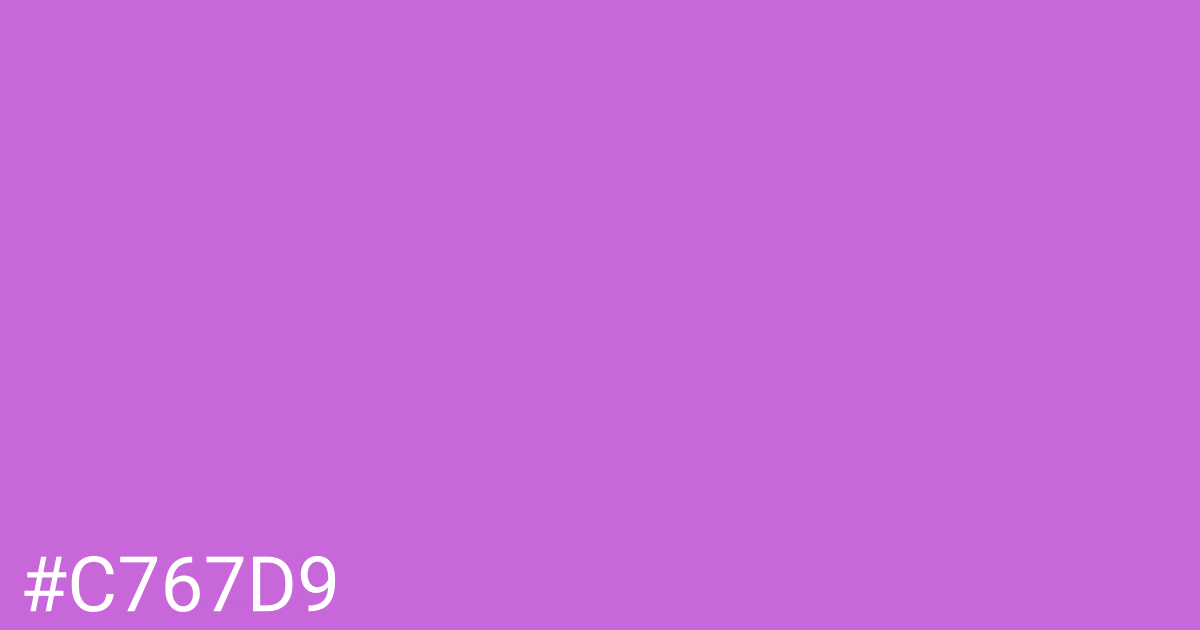 Hex color #c767d9 graphic