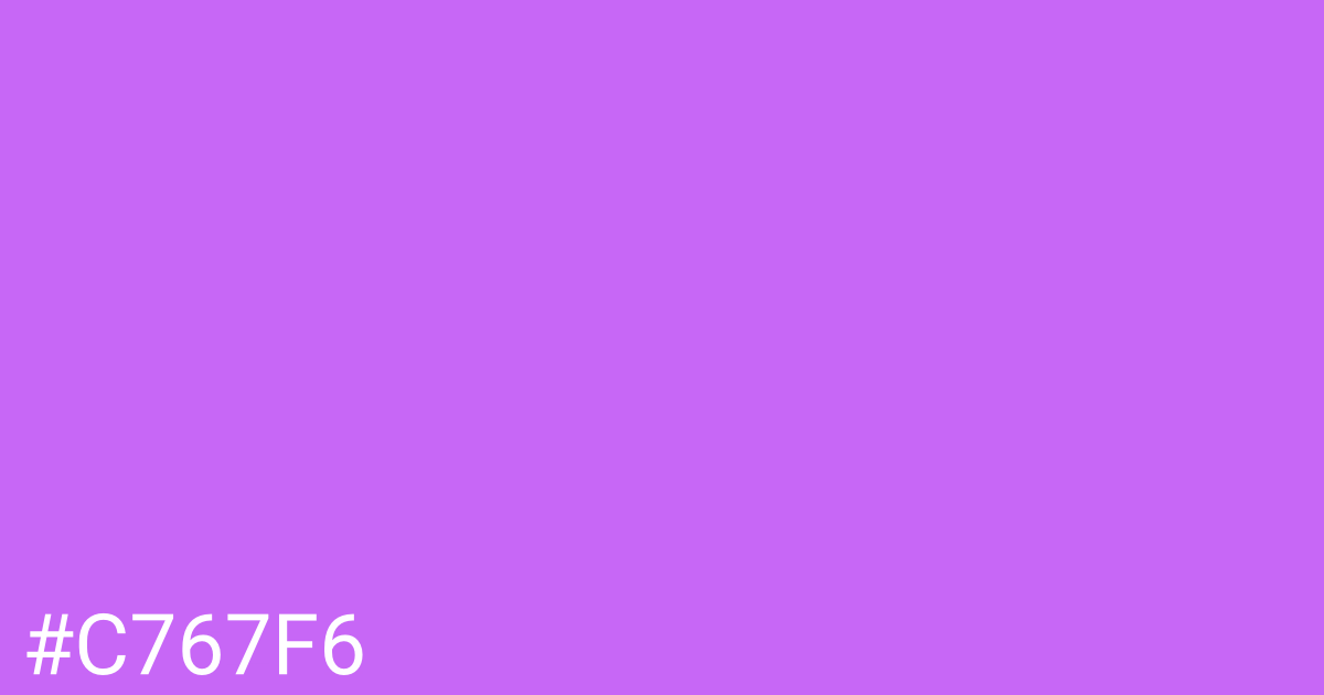 Hex color #c767f6 graphic