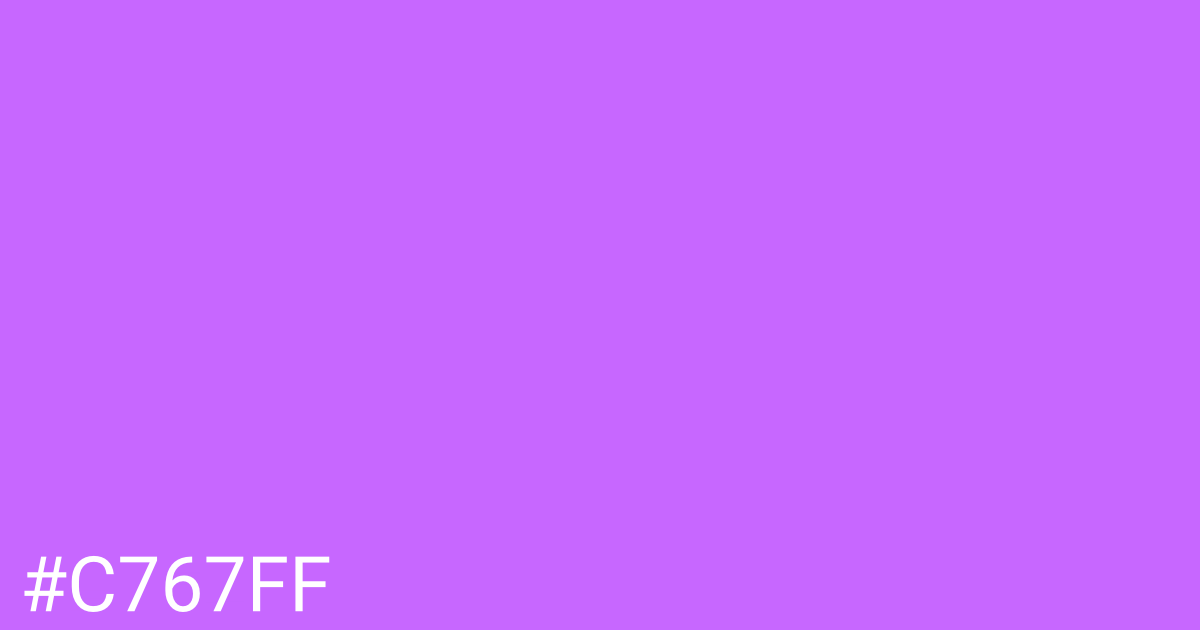 Hex color #c767ff graphic