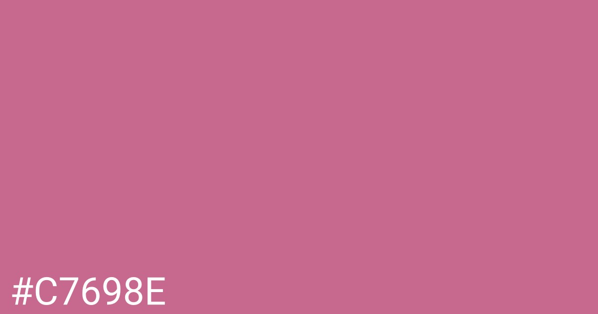 Hex color #c7698e graphic