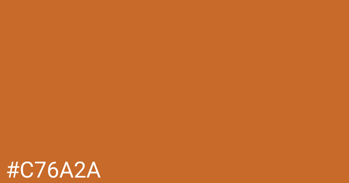 Hex color #c76a2a graphic