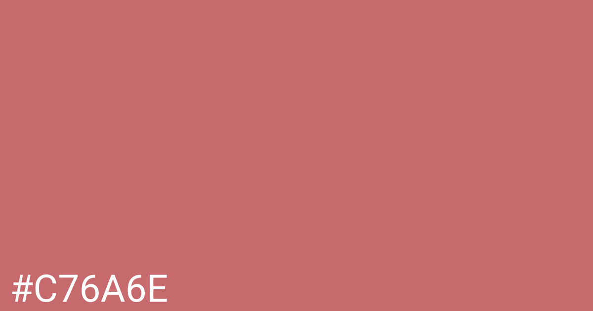 Hex color #c76a6e graphic