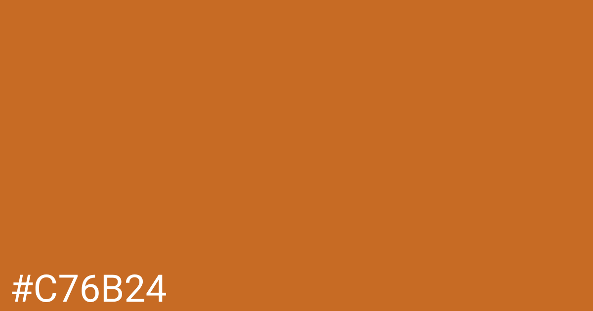 Hex color #c76b24 graphic