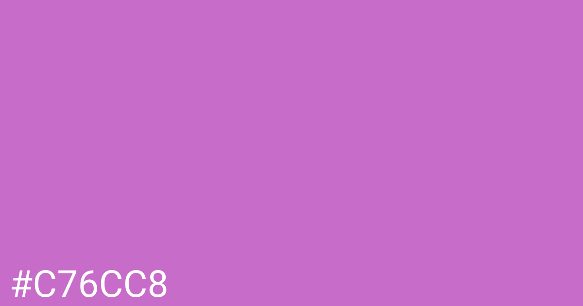 Hex color #c76cc8 graphic