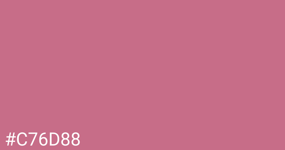 Hex color #c76d88 graphic