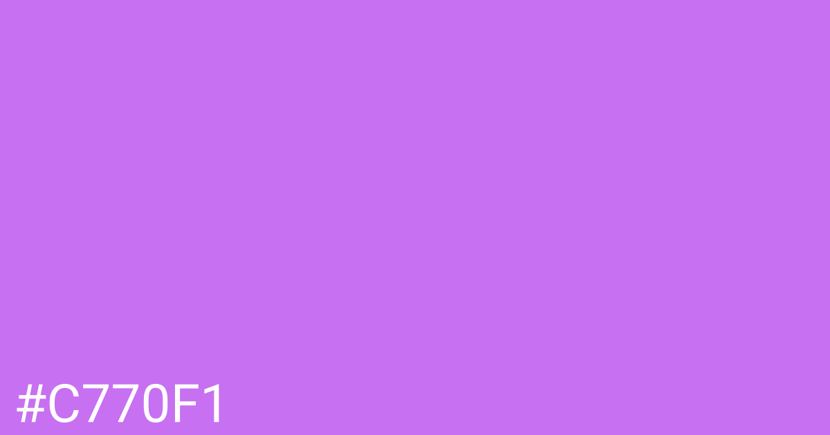 Hex color #c770f1 graphic