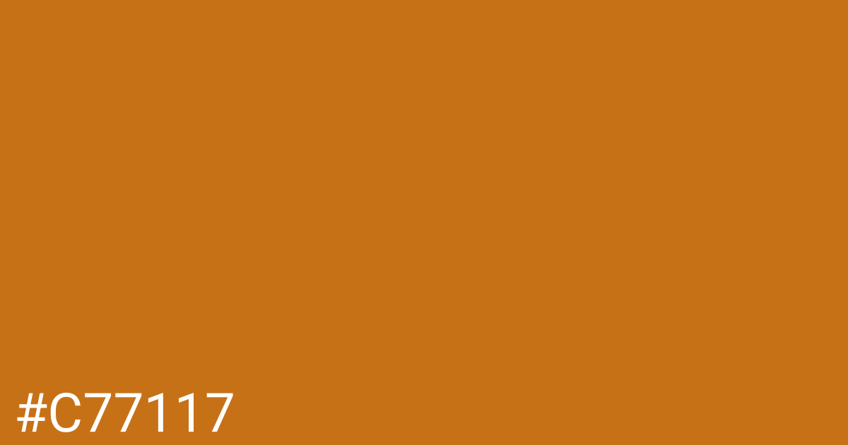 Hex color #c77117 graphic