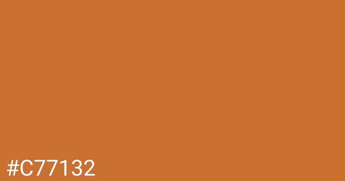 Hex color #c77132 graphic