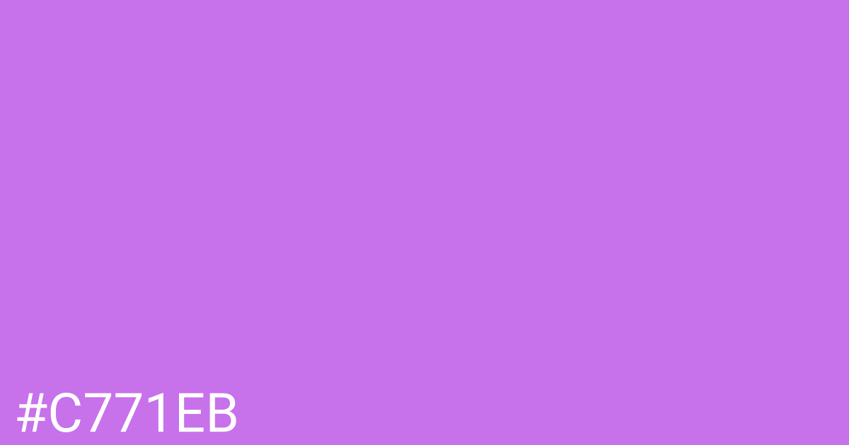 Hex color #c771eb graphic