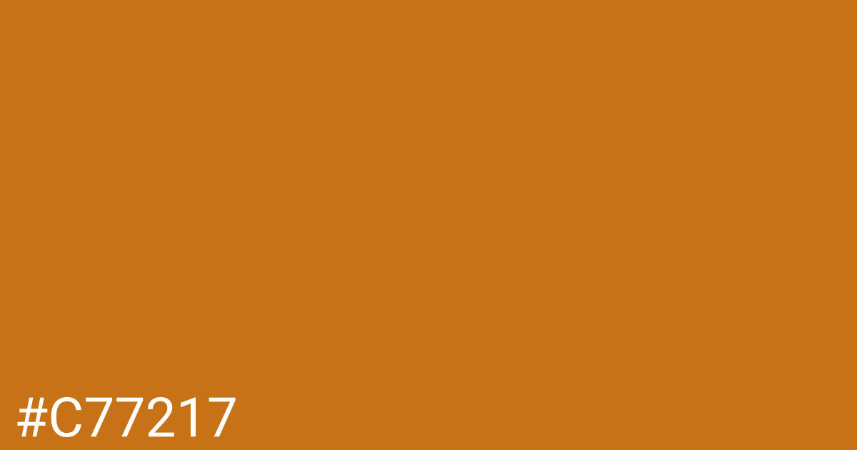 Hex color #c77217 graphic