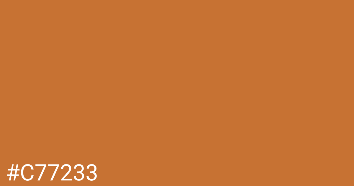 Hex color #c77233 graphic