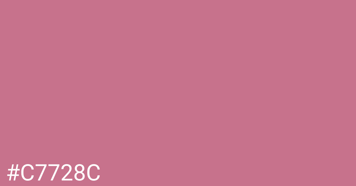 Hex color #c7728c graphic