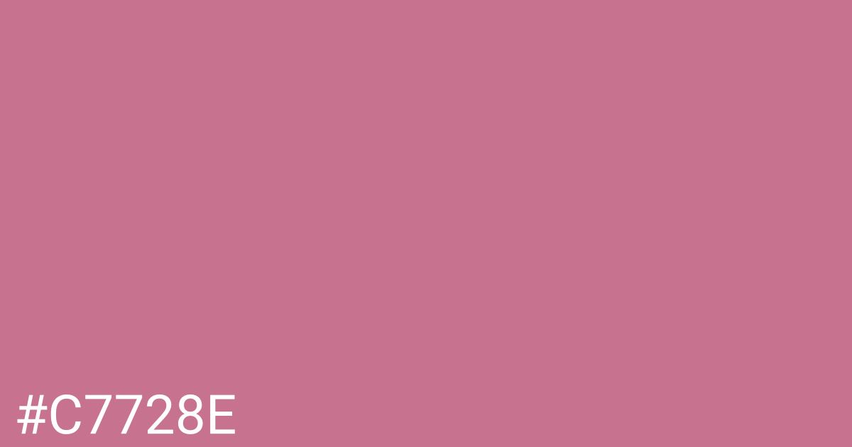 Hex color #c7728e graphic