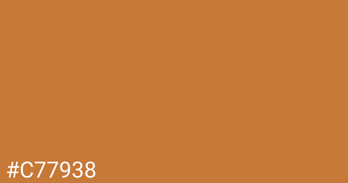Hex color #c77938 graphic
