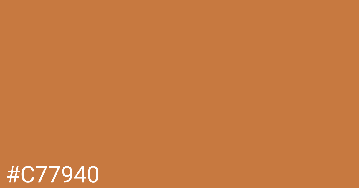 Hex color #c77940 graphic