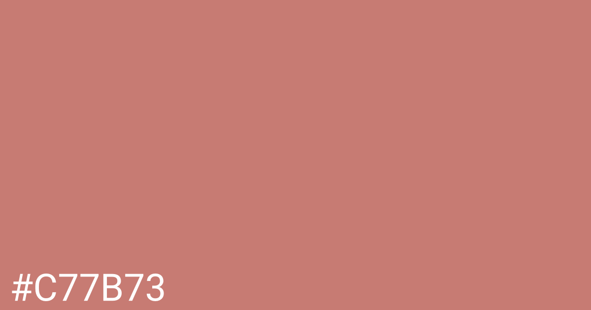 Hex color #c77b73 graphic