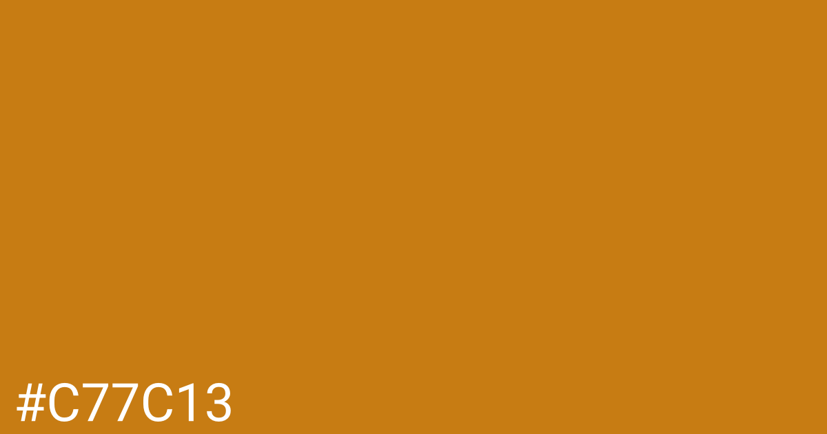 Hex color #c77c13 graphic