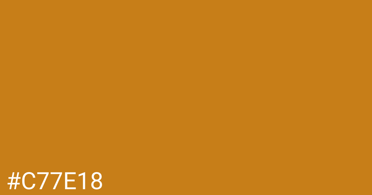 Hex color #c77e18 graphic