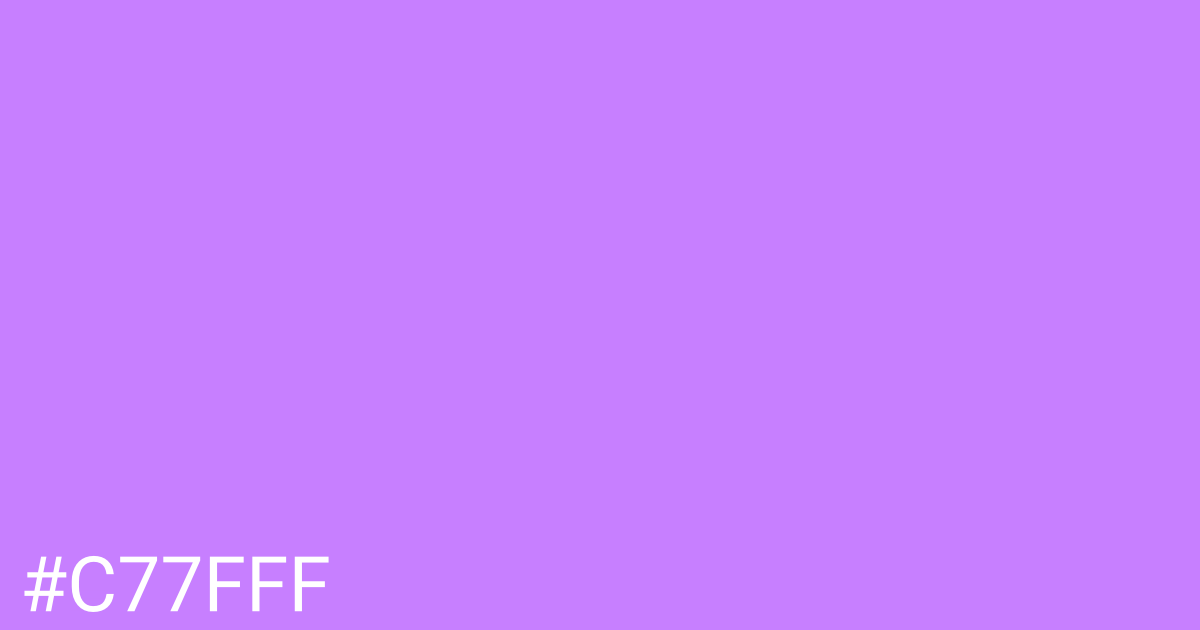 Hex color #c77fff graphic