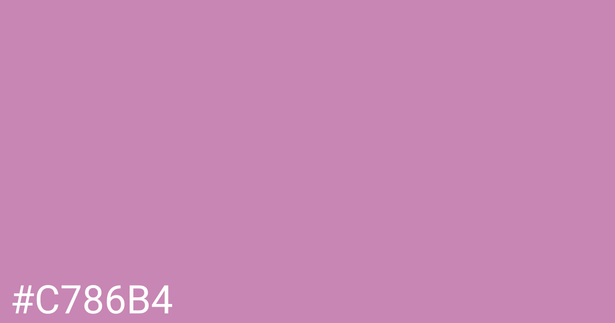 Hex color #c786b4 graphic