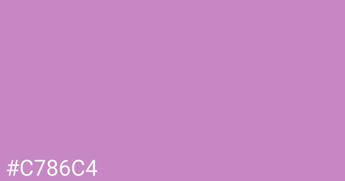 Hex color #c786c4 graphic