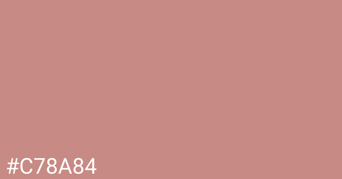 Hex color #c78a84 graphic