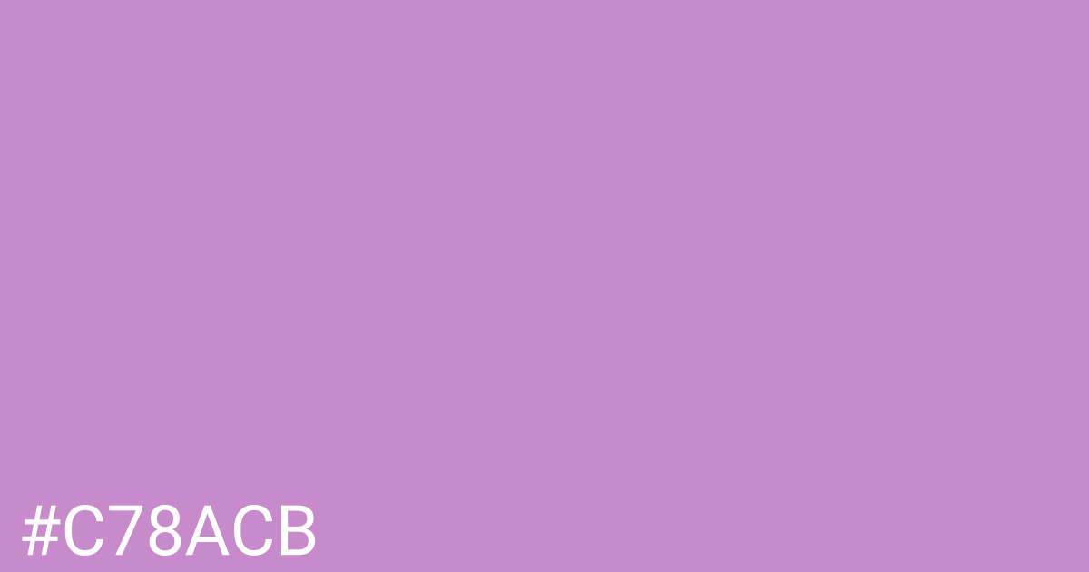 Hex color #c78acb graphic